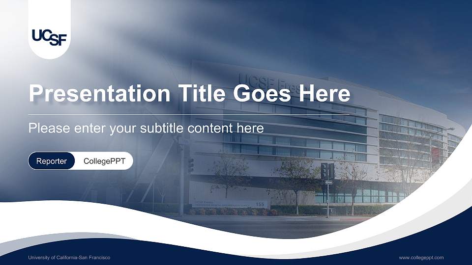 University of California-San Francisco Lecture Sharing and Networking Event PPT Template16:9 ratio PPT effect preview image