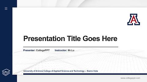 University of Arizona College of Applied Science and Technology – Sierra Vista Thesis Proposal/Graduation Defense PPT Template