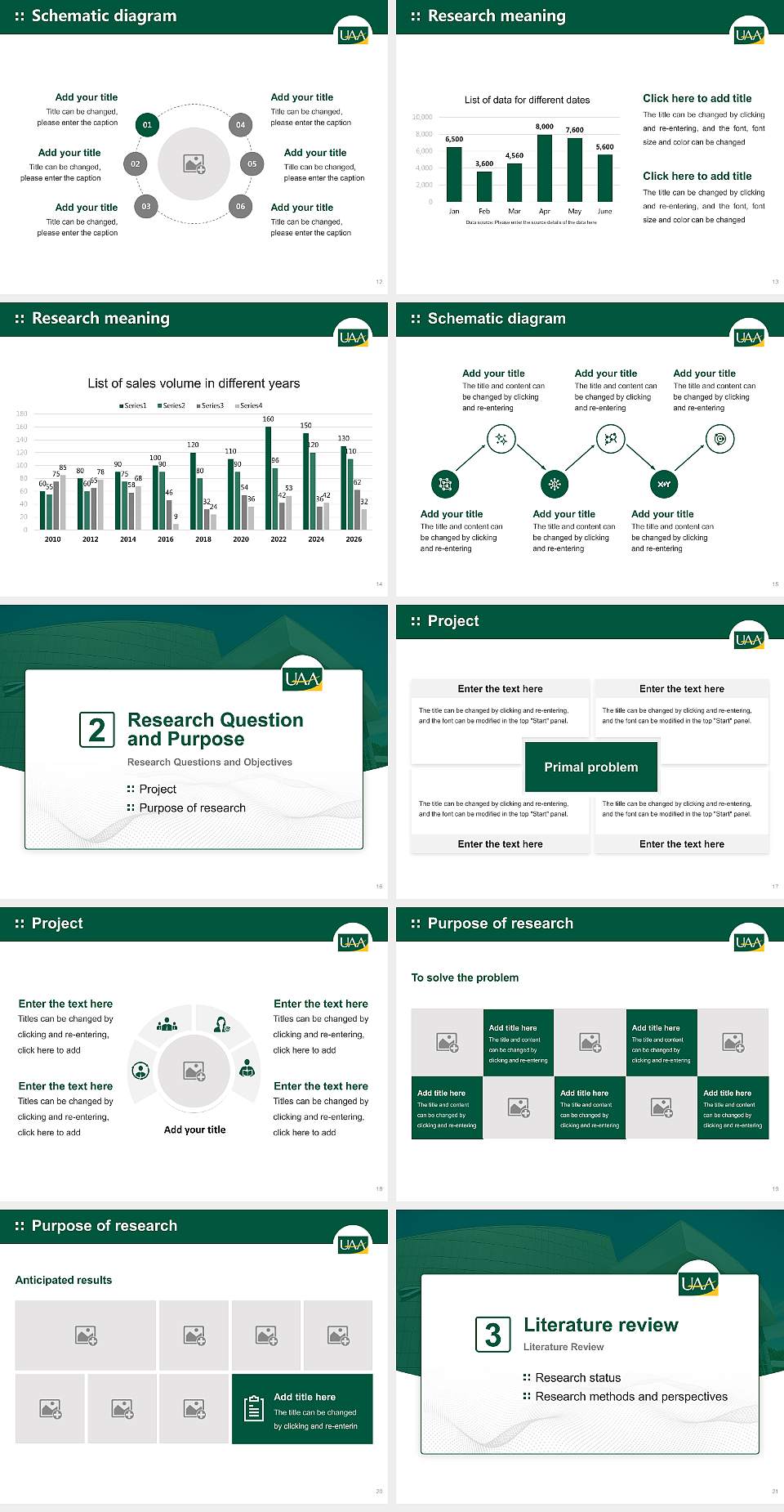 University of Alaska Anchorage Graduation Thesis Defense PPT Template4:3 ratio PPT effect preview image3