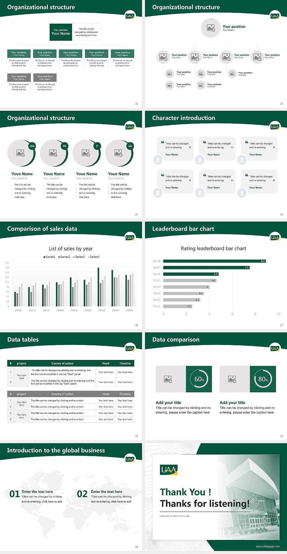 University of Alaska Anchorage Academic Presentation/Research Findings Report PPT Template4:3 ratio PPT effect preview image4