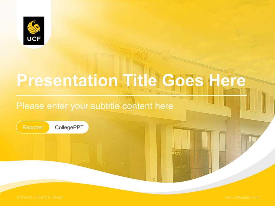 University of Central Florida Lecture Sharing and Networking Event PPT Template4:3 ratio PPT effect preview image4
