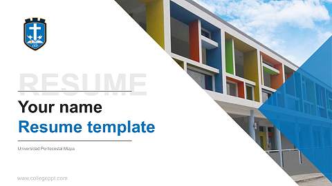 Universidad Pentecostal Mizpa Resume PPT Template