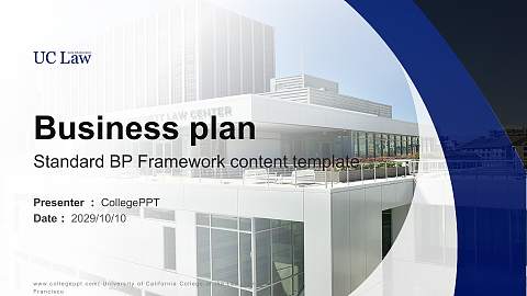 University of California College of the Law, San Francisco Competition/Entrepreneurship Contest PPT Template