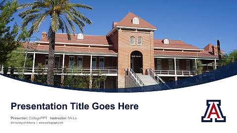 University of Arizona Course/Courseware Creation PPT Template