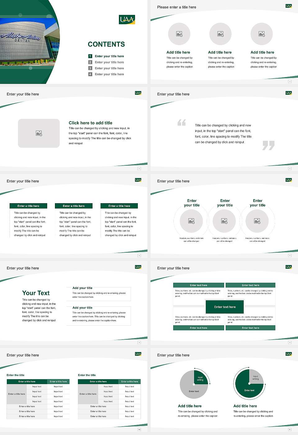 University of Alaska Anchorage Course/Courseware Creation PPT Template16:9 ratio PPT effect preview image2