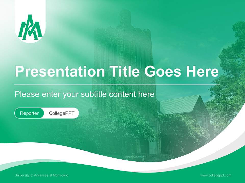 University of Arkansas at Monticello Lecture Sharing and Networking Event PPT Template4:3 ratio PPT effect preview image4