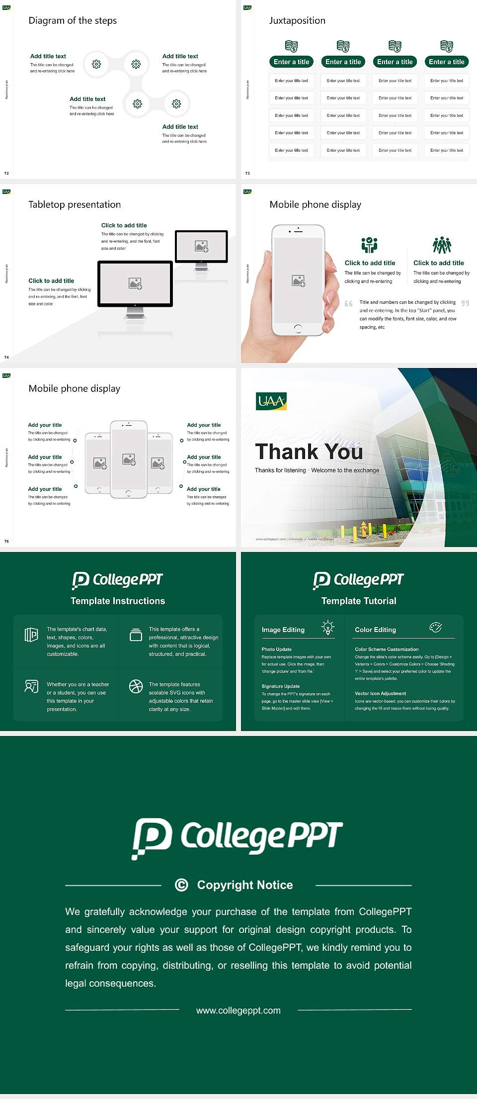 University of Alaska Anchorage Competition/Entrepreneurship Contest PPT Template4:3 ratio PPT effect preview image9