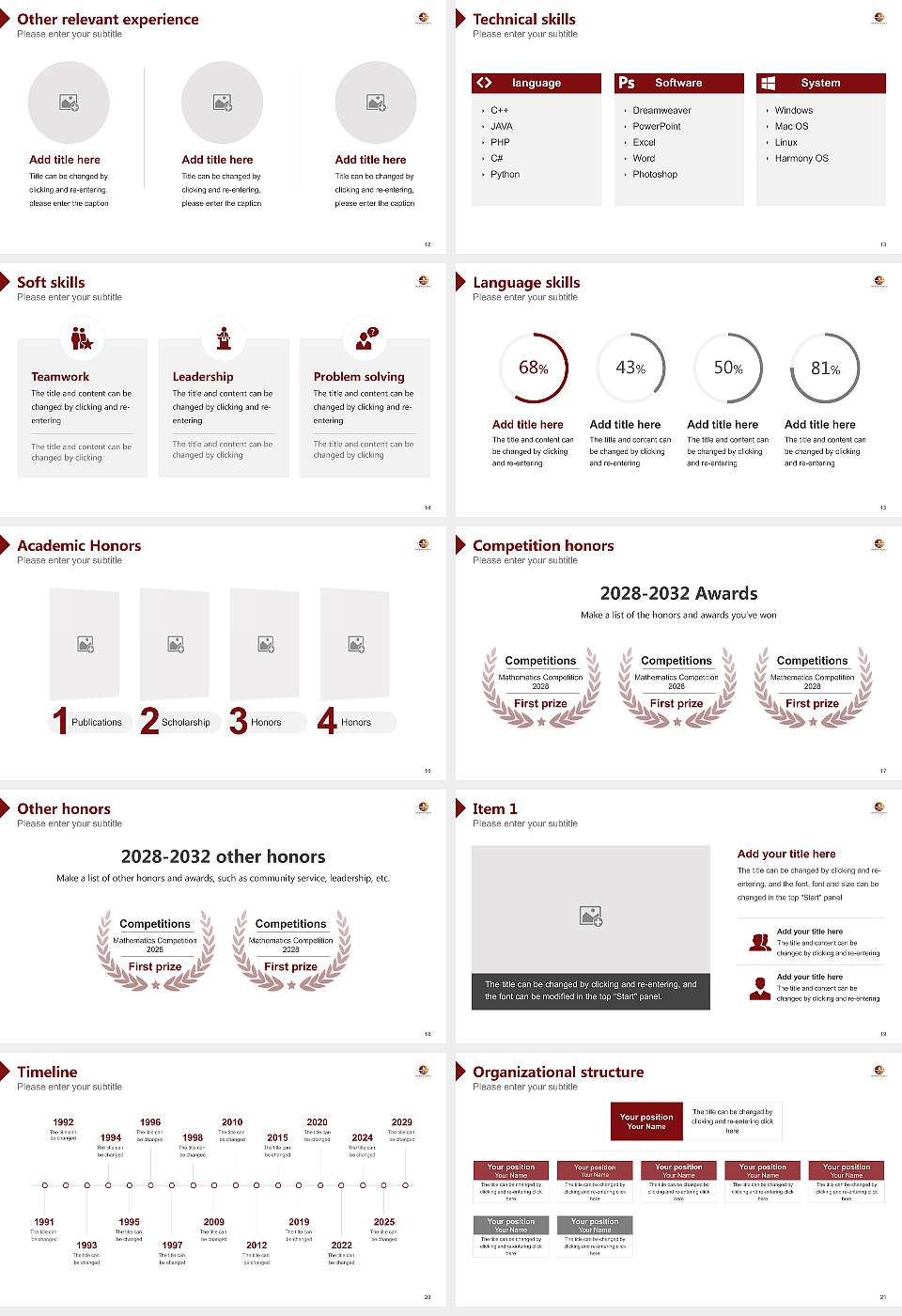 Universidad Teologica Del Caribe Resume PPT Template16:9 ratio PPT effect preview image3