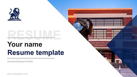 University of Arkansas-Fort Smith Resume PPT Template