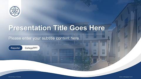 University of Dallas Lecture Sharing and Networking Event PPT Template