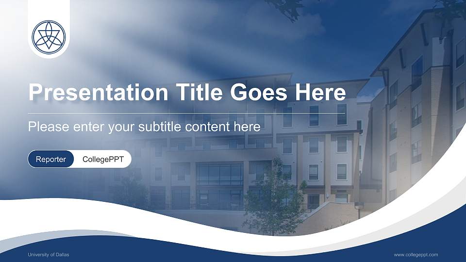 University of Dallas Lecture Sharing and Networking Event PPT Template16:9 ratio PPT effect preview image