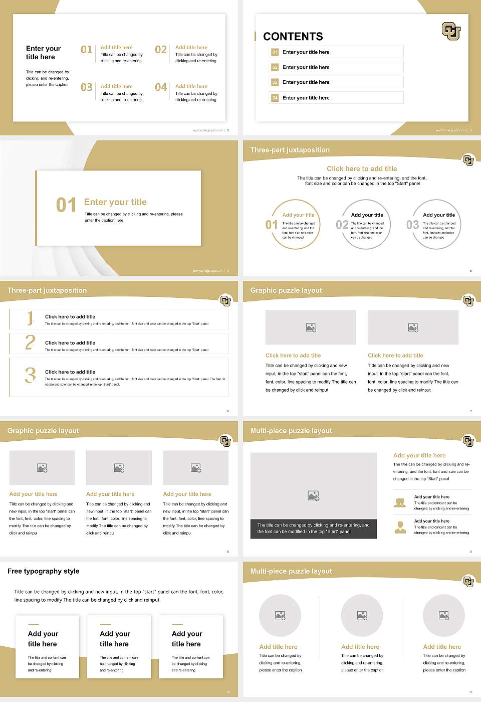University of Colorado Anschutz Medical Campus Academic Presentation/Research Findings Report PPT Template16:9 ratio PPT effect preview image2