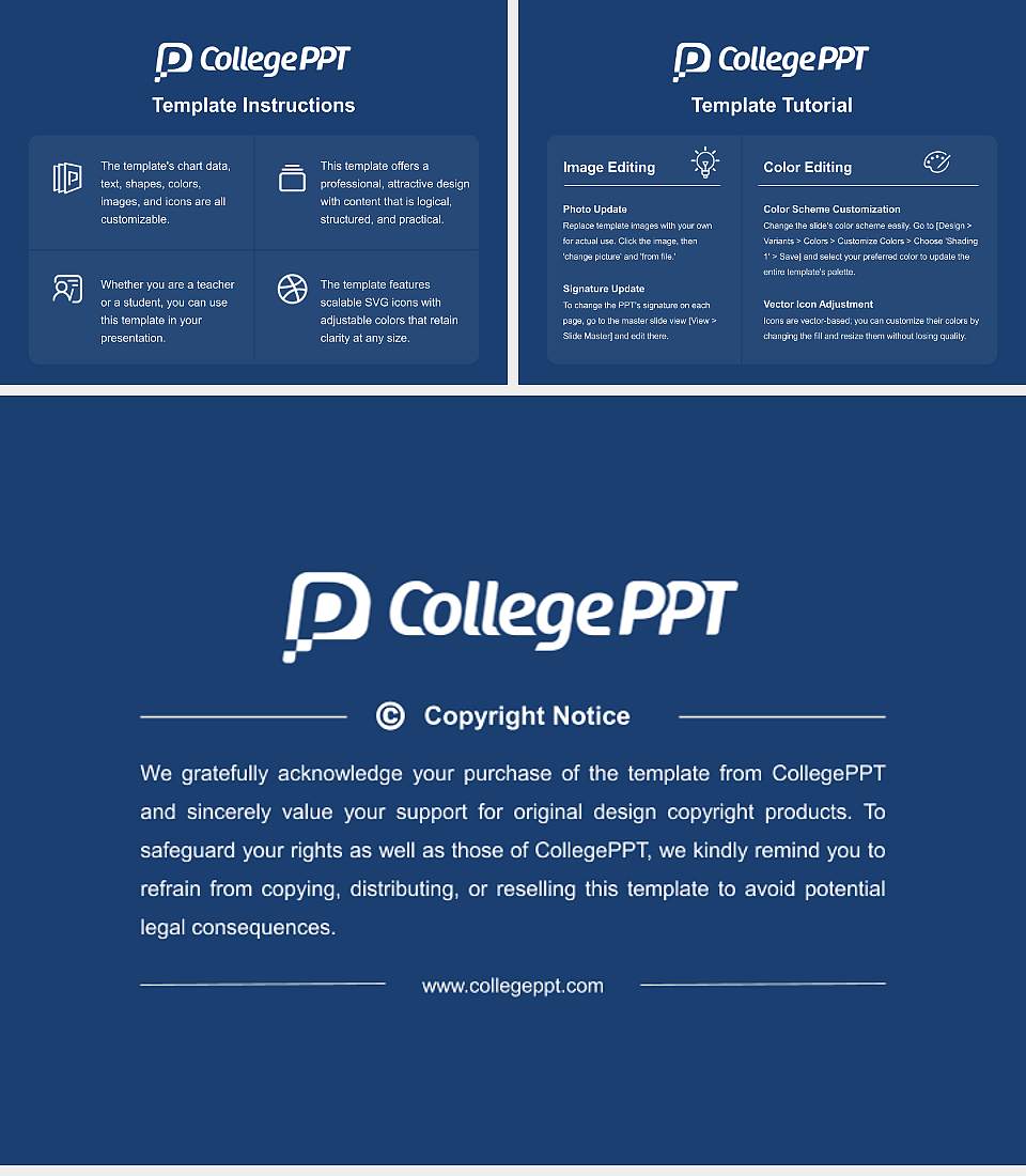 University of Dallas Course/Courseware Creation PPT Template4:3 ratio PPT effect preview image5