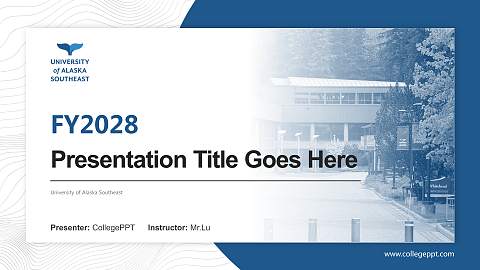 University of Alaska Southeast Academic Presentation/Research Findings Report PPT Template