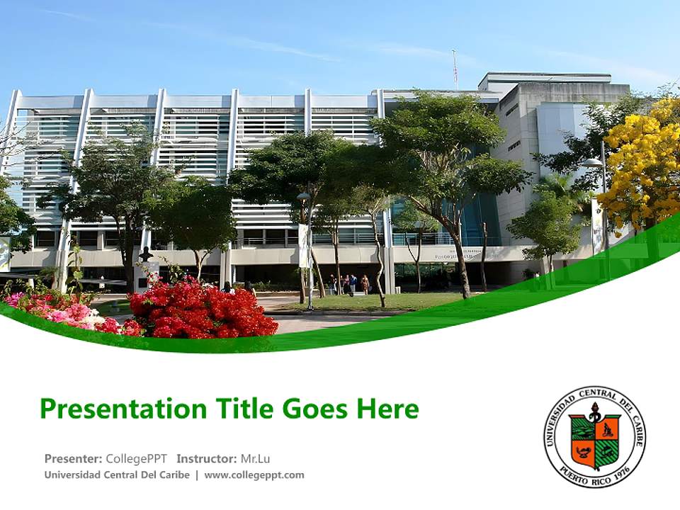 Universidad Central Del Caribe Course/Courseware Creation PPT Template4:3 ratio PPT effect preview image5