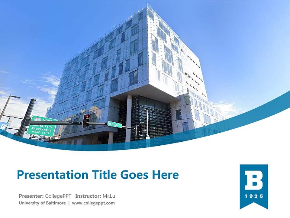 University of Baltimore Course/Courseware Creation PPT Template4:3 ratio PPT effect preview image5