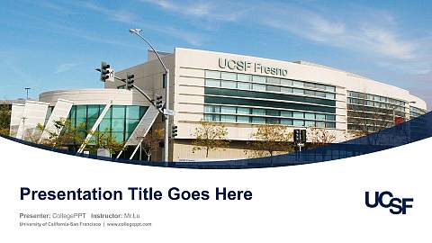 University of California-San Francisco Course/Courseware Creation PPT Template