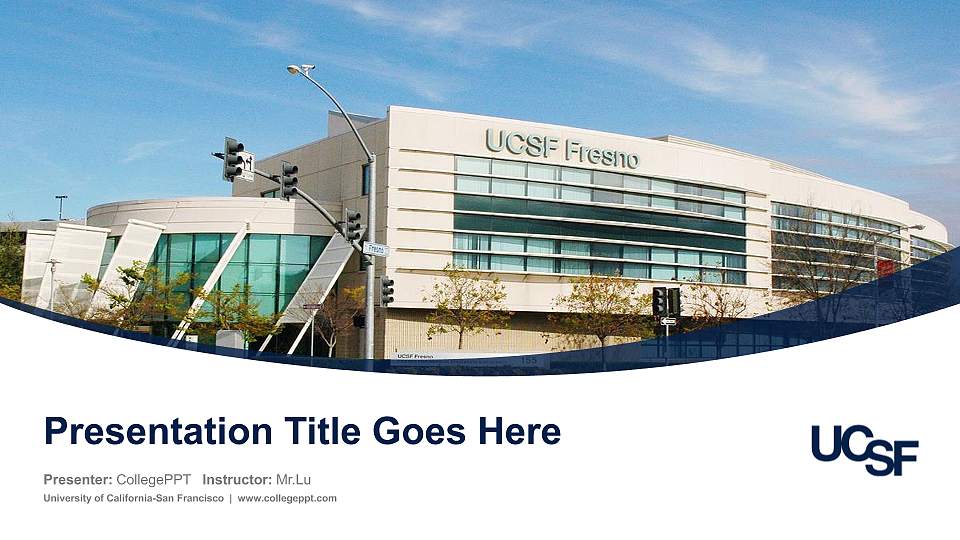 University of California-San Francisco Course/Courseware Creation PPT Template16:9 ratio PPT effect preview image