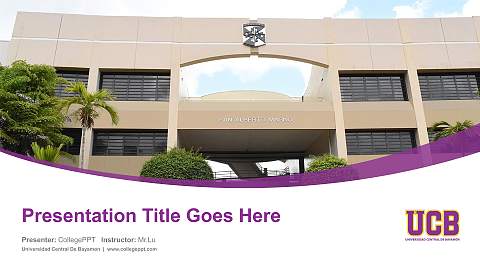Universidad Central De Bayamon Course/Courseware Creation PPT Template