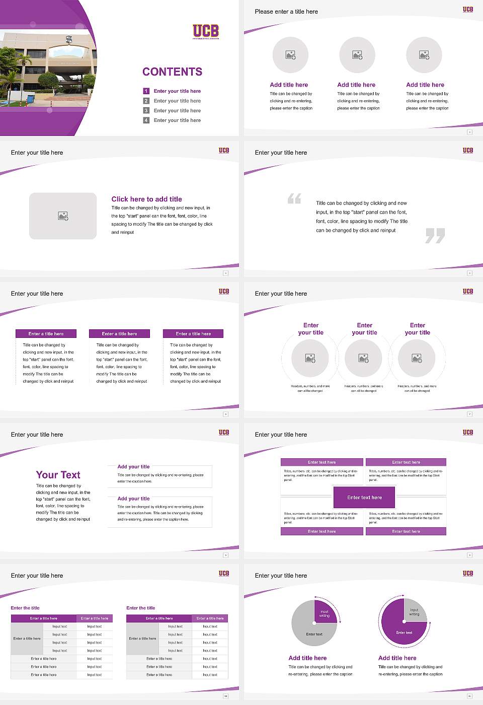 Universidad Central De Bayamon Course/Courseware Creation PPT Template16:9 ratio PPT effect preview image2
