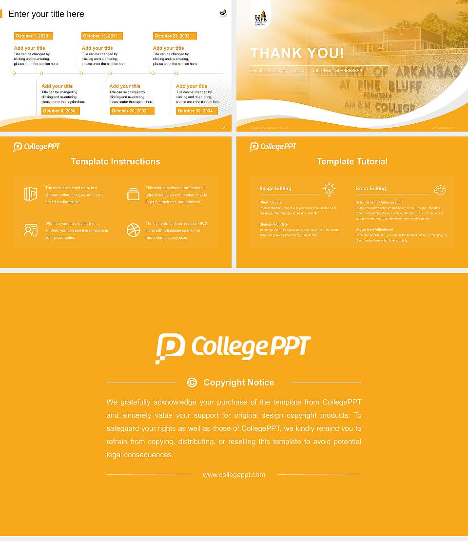 University of Arkansas at Pine Bluff Lecture Sharing and Networking Event PPT Template16:9 ratio PPT effect preview image4