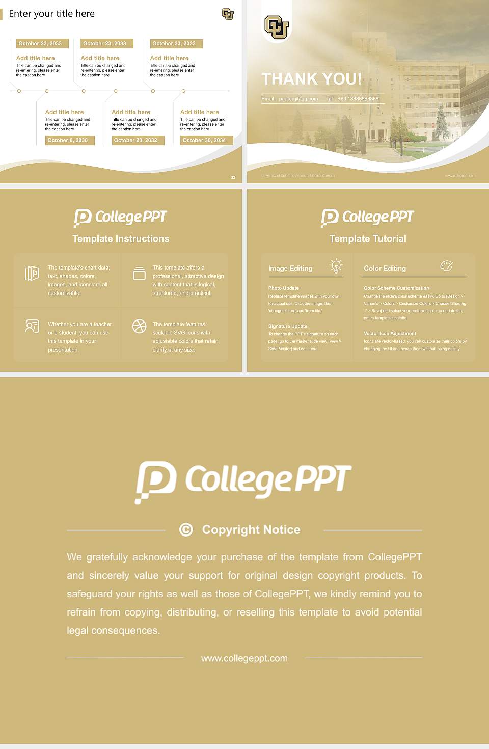 University of Colorado Anschutz Medical Campus Lecture Sharing and Networking Event PPT Template4:3 ratio PPT effect preview image4