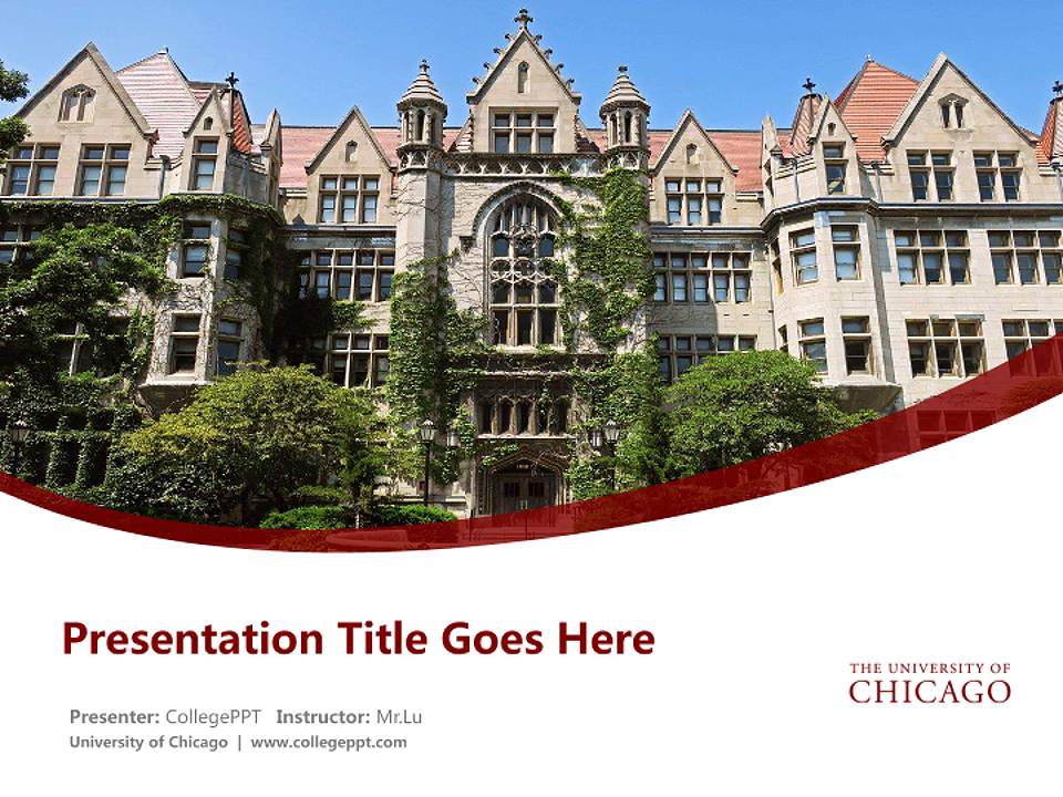 University of Chicago Course/Courseware Creation PPT Template4:3 ratio PPT effect preview image5