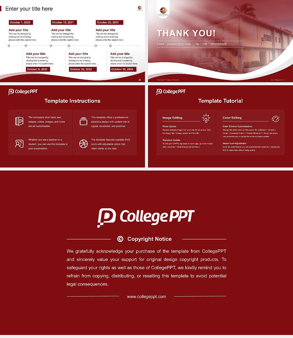 Universidad Teologica Del Caribe Lecture Sharing and Networking Event PPT Template16:9 ratio PPT effect preview image4