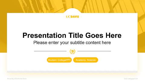 University of California-Davis National Scholarship Defense PPT Template