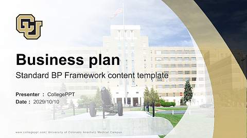 University of Colorado Anschutz Medical Campus Competition/Entrepreneurship Contest PPT Template