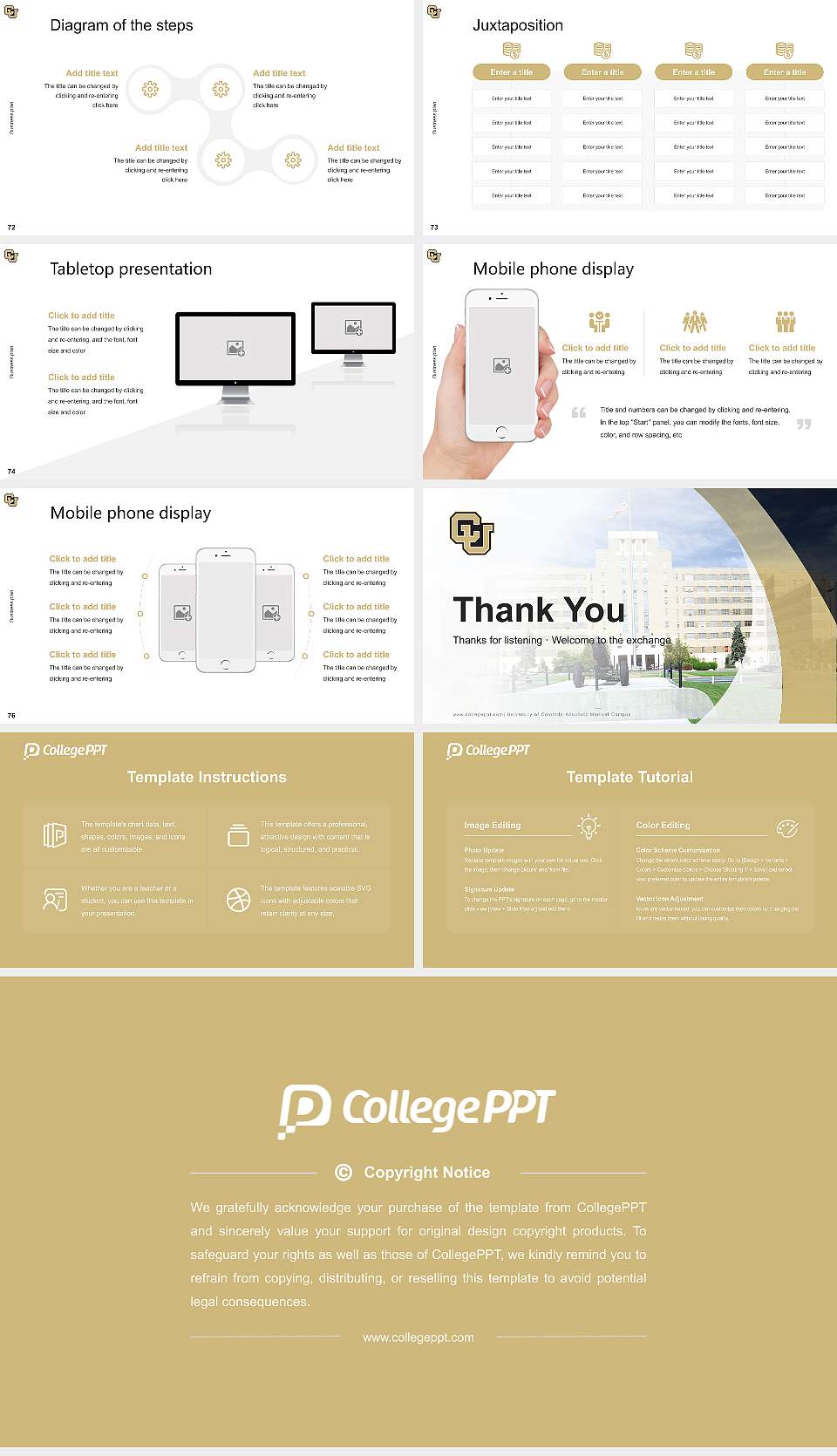 University of Colorado Anschutz Medical Campus Competition/Entrepreneurship Contest PPT Template16:9 ratio PPT effect preview image9