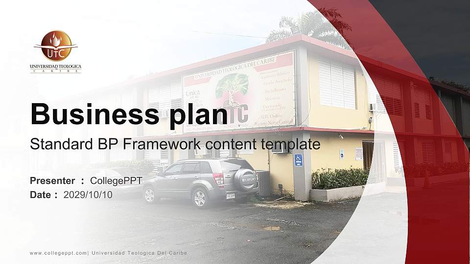 Universidad Teologica Del Caribe Competition/Entrepreneurship Contest PPT Template16:9 ratio PPT effect preview image