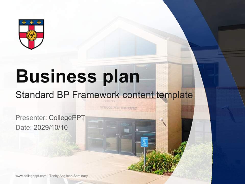 Trinity Anglican Seminary Competition/Entrepreneurship Contest PPT Template4:3 ratio PPT effect preview image9