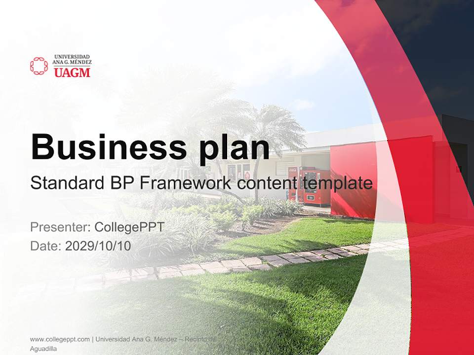 Universidad Ana G. Méndez – Recinto de Aguadilla Competition/Entrepreneurship Contest PPT Template4:3 ratio PPT effect preview image9