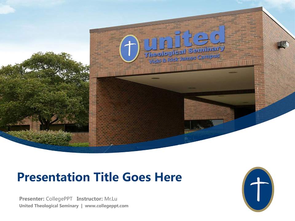 United Theological Seminary Course/Courseware Creation PPT Template4:3 ratio PPT effect preview image5
