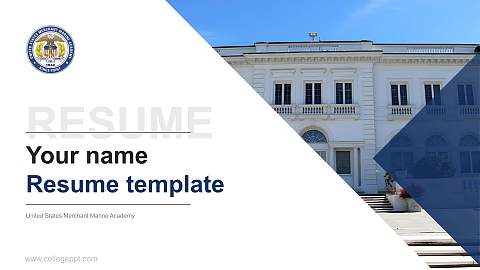 United States Merchant Marine Academy Resume PPT Template