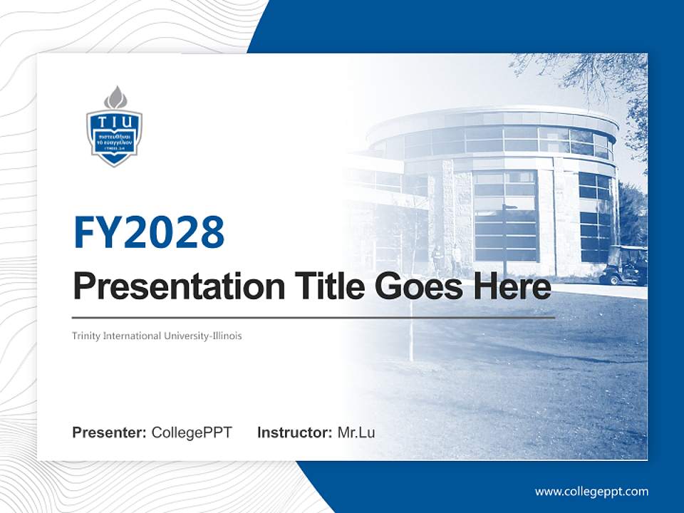 Trinity International University-Illinois Academic Presentation/Research Findings Report PPT Template4:3 ratio PPT effect preview image5