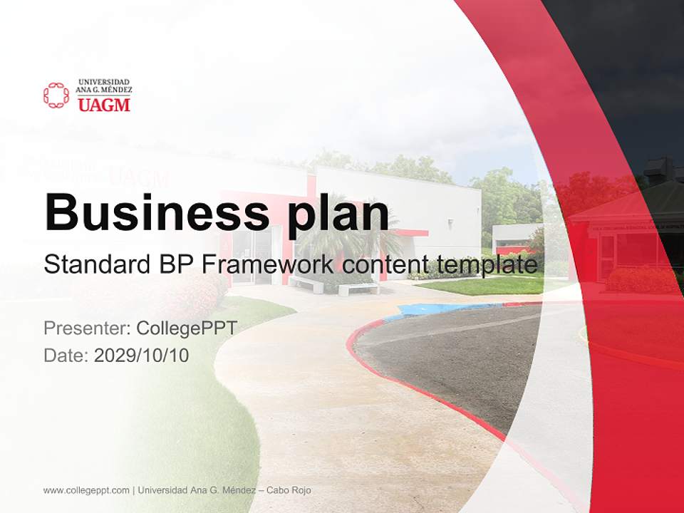 Universidad Ana G. Méndez – Cabo Rojo Competition/Entrepreneurship Contest PPT Template4:3 ratio PPT effect preview image9