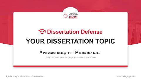 Universidad Ana G. Méndez – Recinto de Carolina Graduation Thesis Defense PPT Template