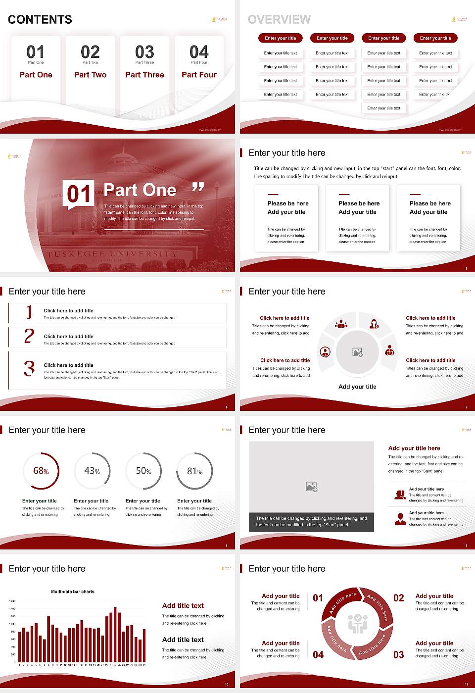 Tuskegee University Lecture Sharing and Networking Event PPT Template16:9 ratio PPT effect preview image2