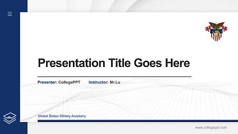 United States Military Academy Thesis Proposal/Graduation Defense PPT Template