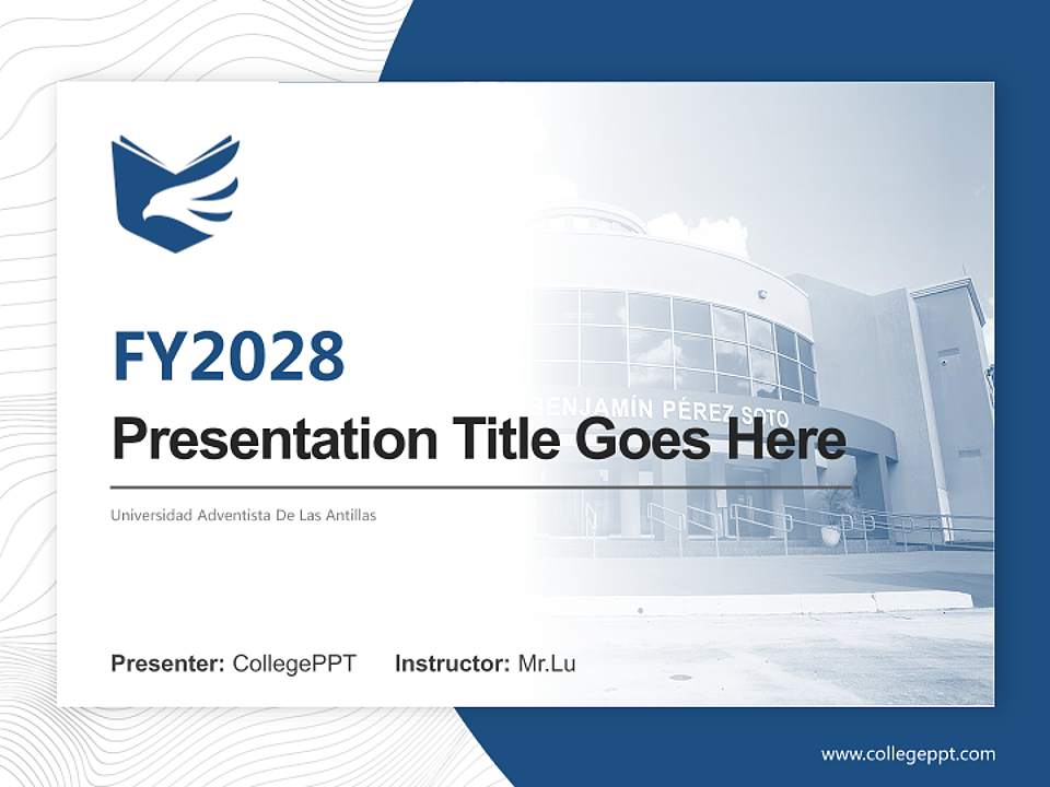 Universidad Adventista De Las Antillas Academic Presentation/Research Findings Report PPT Template4:3 ratio PPT effect preview image5