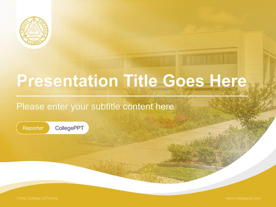 Trinity College of Florida Lecture Sharing and Networking Event PPT Template4:3 ratio PPT effect preview image4