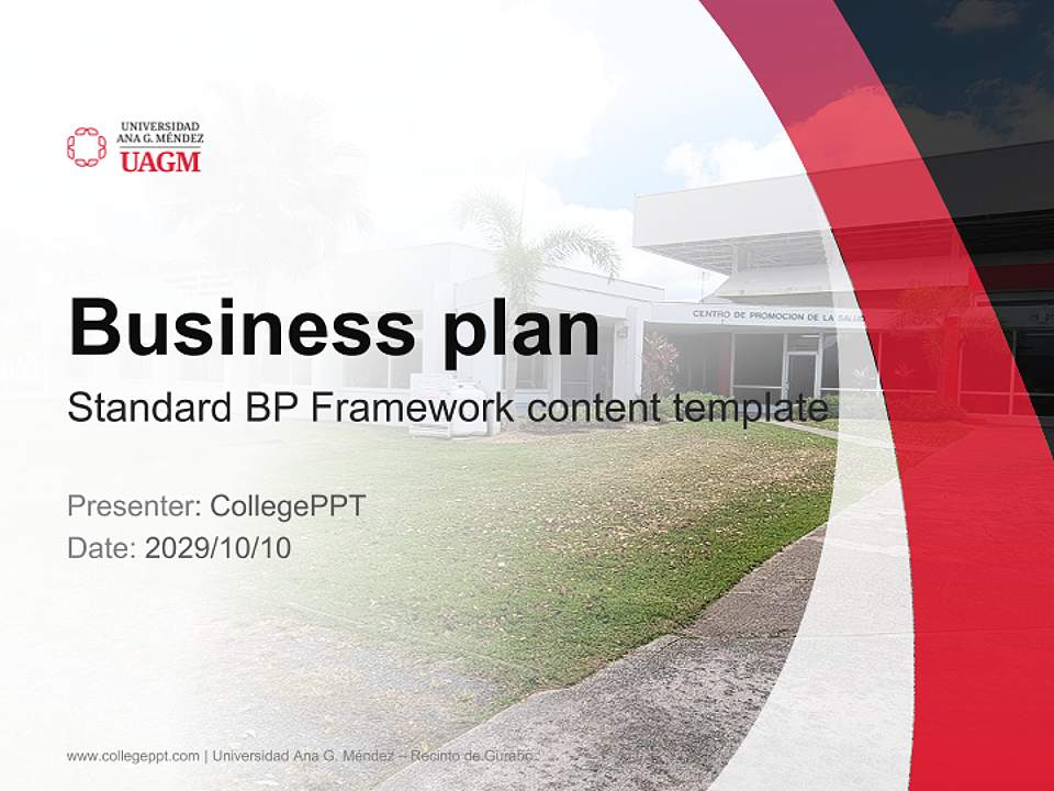 Universidad Ana G. Méndez – Recinto de Gurabo Competition/Entrepreneurship Contest PPT Template4:3 ratio PPT effect preview image9