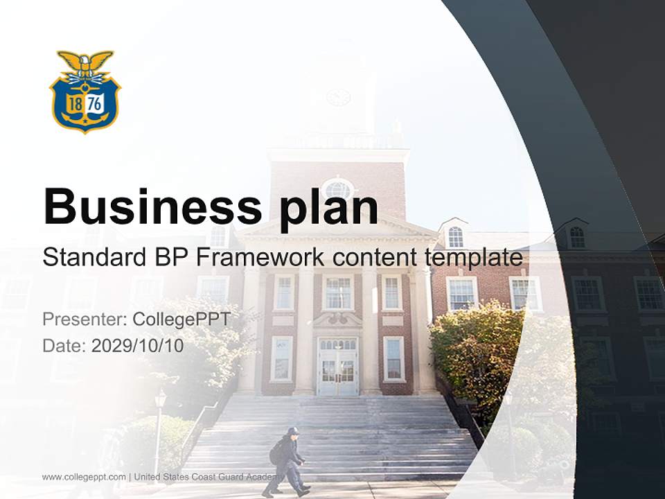 United States Coast Guard Academy Competition/Entrepreneurship Contest PPT Template4:3 ratio PPT effect preview image9