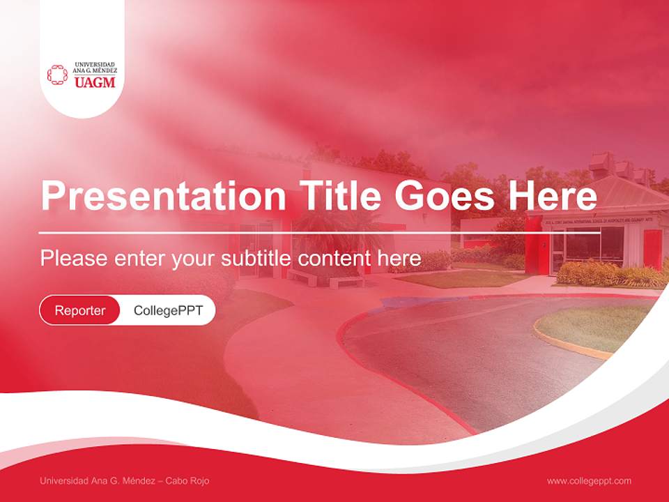 Universidad Ana G. Méndez – Cabo Rojo Lecture Sharing and Networking Event PPT Template4:3 ratio PPT effect preview image4