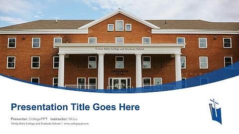 Trinity Bible College and Graduate School Course/Courseware Creation PPT Template