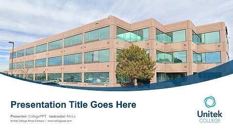 Unitek College Reno Campus Course/Courseware Creation PPT Template