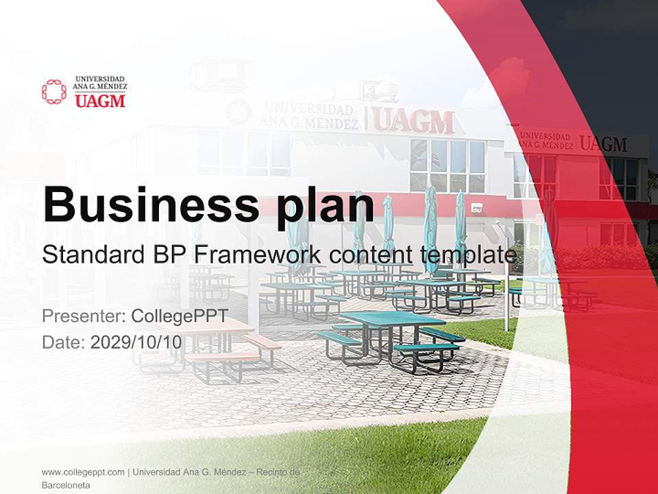 Universidad Ana G. Méndez – Recinto de Barceloneta Competition/Entrepreneurship Contest PPT Template4:3 ratio PPT effect preview image9