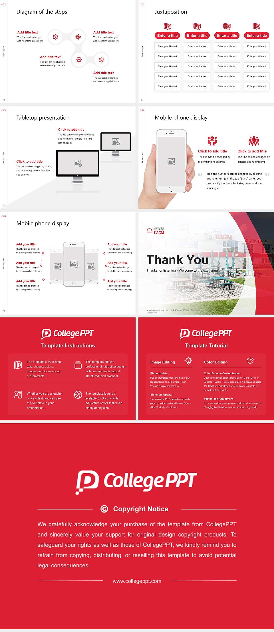 Universidad Ana G. Méndez – Recinto de Barceloneta Competition/Entrepreneurship Contest PPT Template4:3 ratio PPT effect preview image9